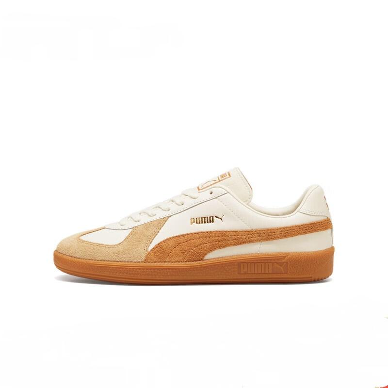 PUMA Army Trainer White Tan Gum Men s 386607-16 EU 37.5