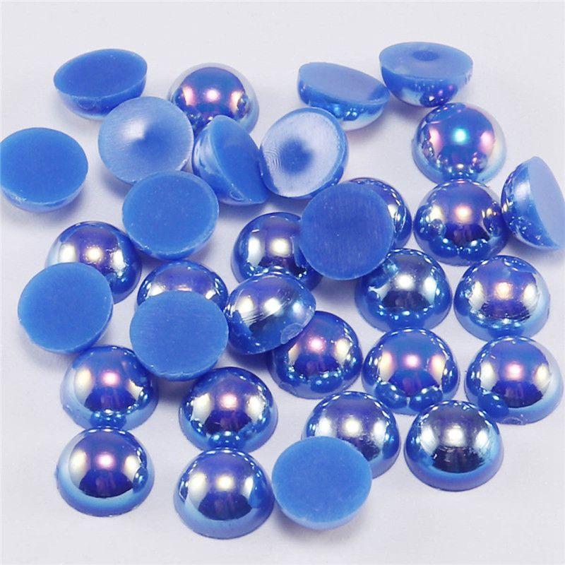 Beads Flat Scrapbook DIY Clothing Accessories Jewelry Imitation Pearl Back Cabo Nail Art Half Round