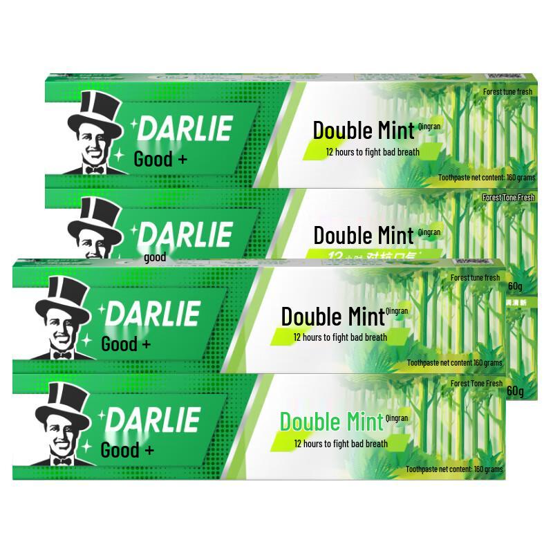 Darlie Double Mint Refreshing Toothpaste (5 x 160g Pack)