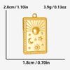 6pcs Real Gold Plated Sun Moon Star Charm Cross Stainless Steel Charms For Jewelry Making Supplies Flower Heart Handmade Pendant
