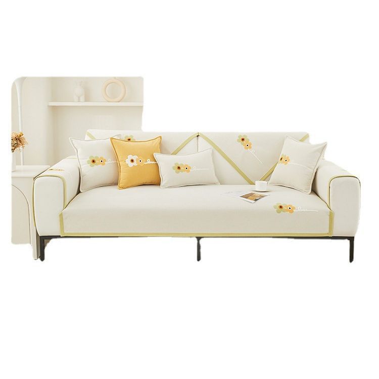 Chenille Sofakissen Ganzjahres Universal Neueste Zeitgenössische Einfache Winter Rutschfeste Sitzbezug Bezugsstoff Verdickt