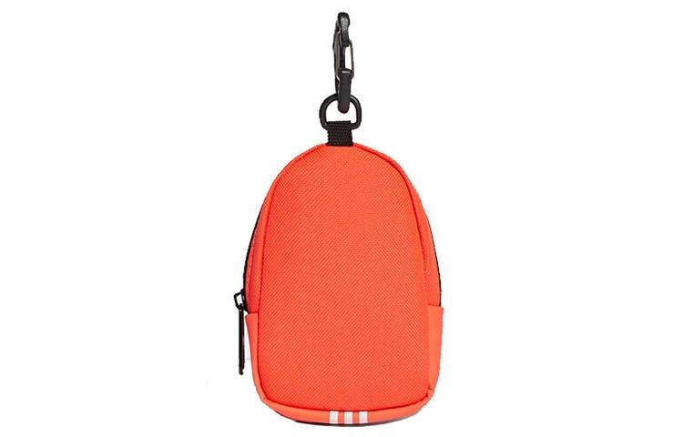 adidas Recycled Polyester Charm Bag Card Holder Key Pouch Coin Purse Regular Unisex Orange H58201