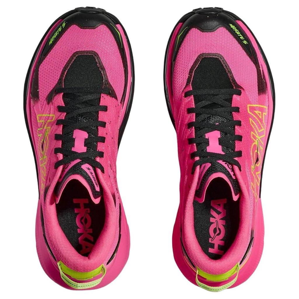 HOKA One One Mafate 5 Miękkie Wygodne Antypoślizgowe Trwałe Niskoprofilowe Buty do Biegania Unisex Buty do Biegania Różowe 1168722-NNR