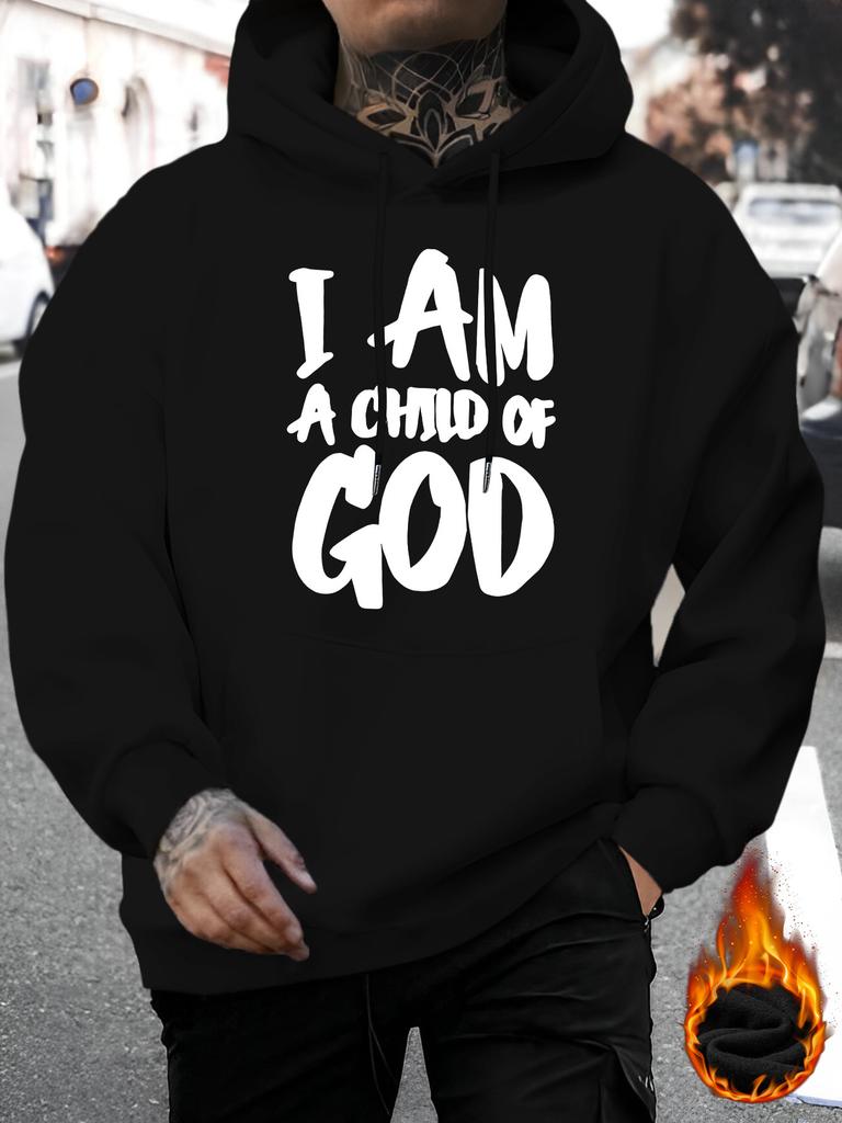 Men'S New Stylish Hoodie Featuring The Phrase 'I Am a Child of God' with a Casual Design, Perfect
