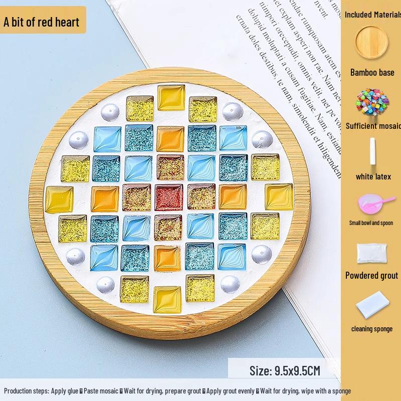 DIY Mosaic Coaster Kit for Kids: Creative Father's Day Craft