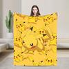Pikachu Super Soft Blanket  Children Plush Bedding Throws Novelty Couch Chair Flannel Bedspread Sofa Bed Cover