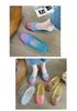 Women's Summer Crystal Toe Cover Non-Slip Jelly Flat Sandals for Outdoors and Home