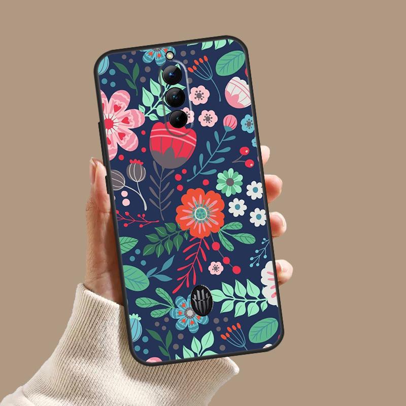 Floral Charm Secret Garden Case For ZTE Nubia Red Magic 10 10S 9S 8S 8 9 11 Pro Plus 6 7 6S 7S Pro 5G 6R 10 Air Cover