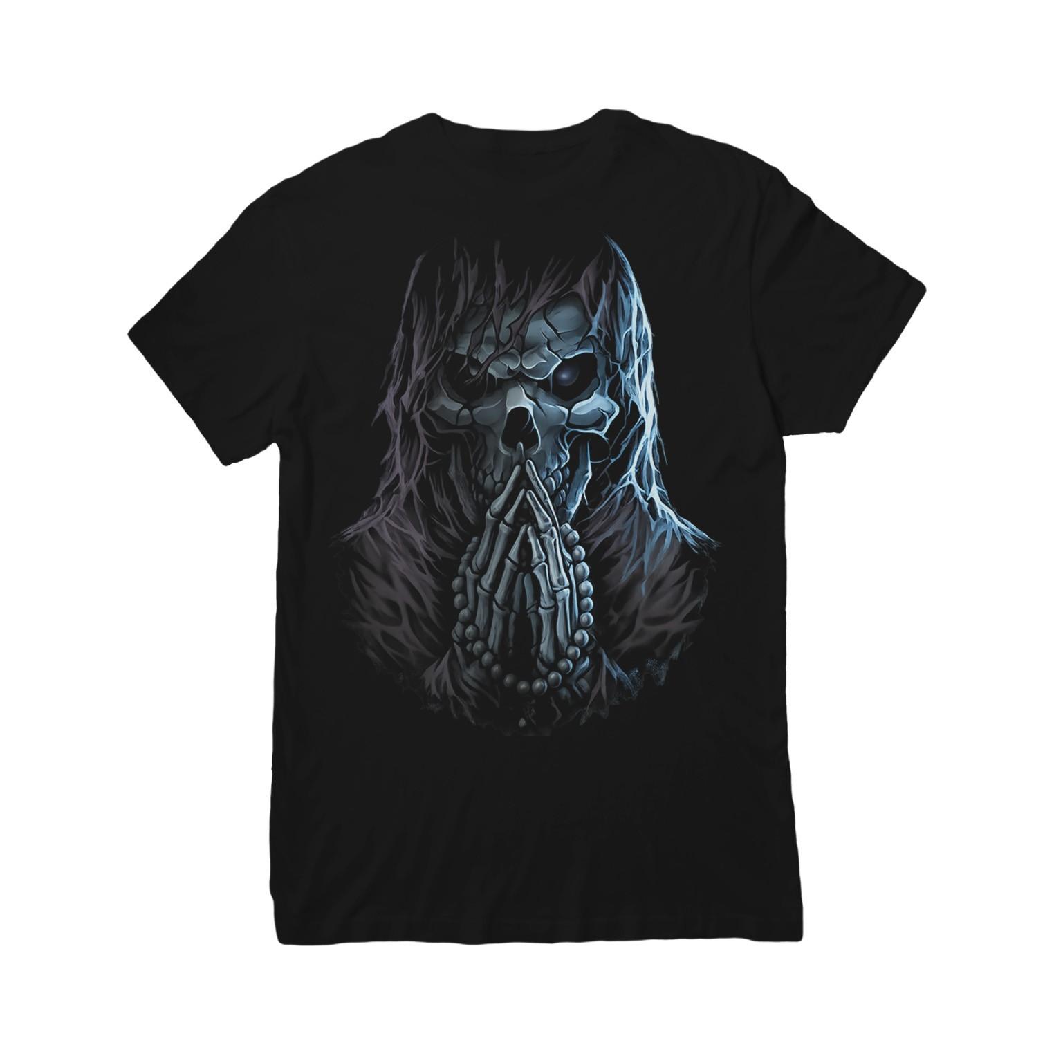 Blue Praying Reaper Graphic T-Shirt Unisex Adult S разноцветный