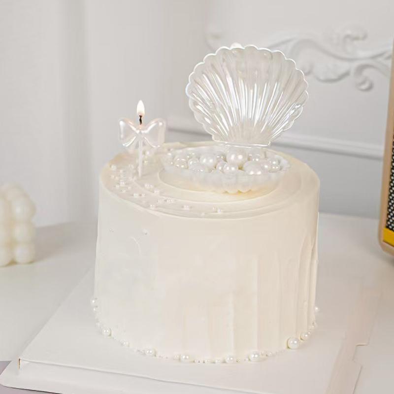 1Pc Waterproof And Moisture Resistant Wedding Shell Ornament Theme Ornament Shell Candy Box Party Snack Container Home Decoration