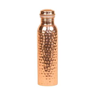 Koperen fles (950 ml), Gehamerde koperen waterfles