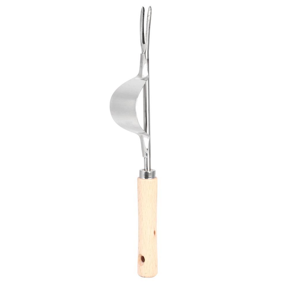 2PCS Silver Weed Puller Tool Multifunction Hand Weeder Fork Durable Garden Weeding Tool
