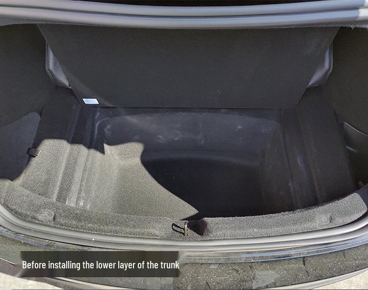 25-Year Tesla Model 3/Y Front & Rear Trunk Mats - Waterproof TPE Upper & Lower Compartment Liners