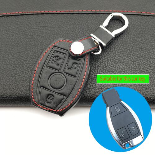 100% Leather Car Key Case Car Key Cover For Mercedes-Benz W203 W210 W211 Amg W204 C E S Cls Clk Cla Slk Classe Protect Shell