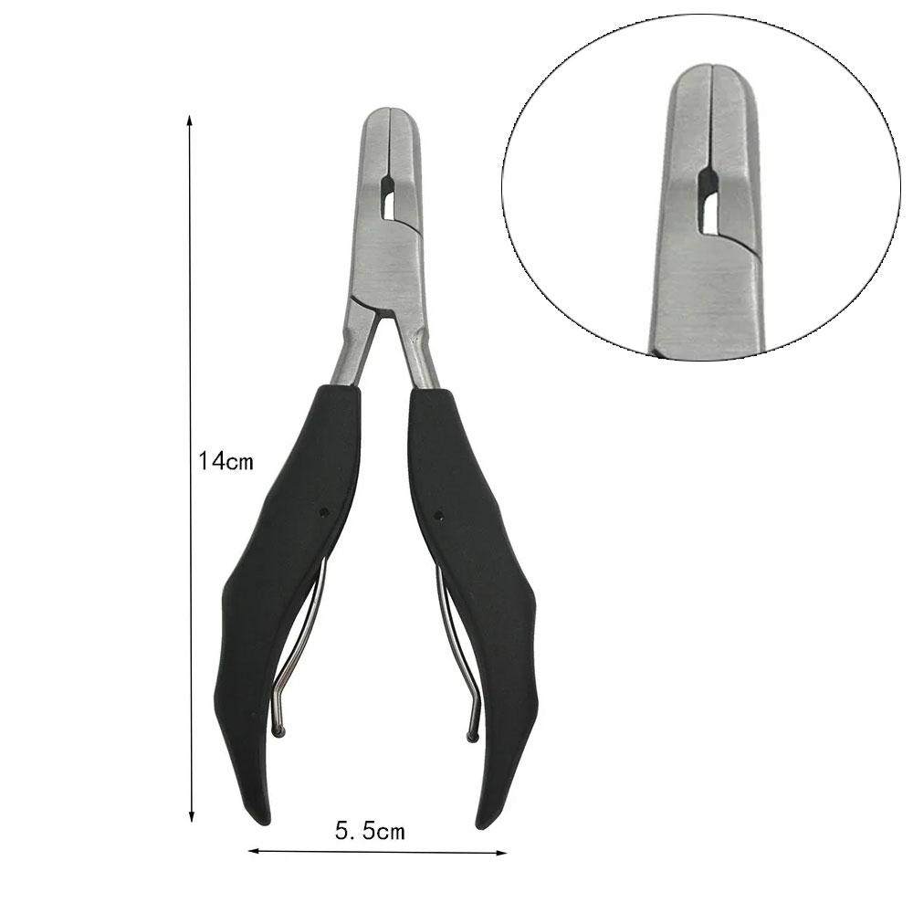 Hair Extension Plier Set Hair Extension Tools Stainless Steel Beads Hair Clip Scissor for Weft Hair Extensions Micro Pliers