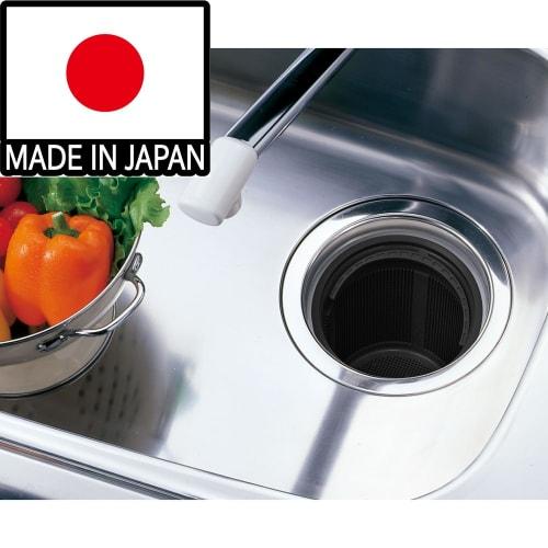 Belca Antibacterial Sink Drain Trash Bin, 135 Type, Made In Japan, 13.5cm Diameter X 13cm Height, Black, SP-231BK