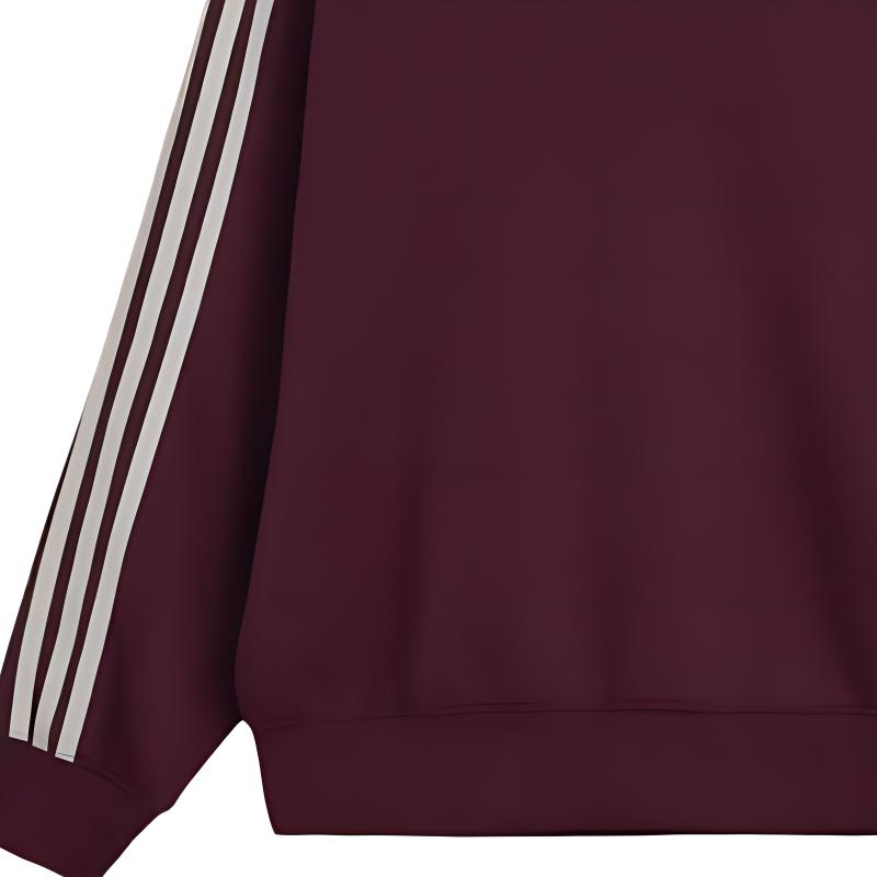 Adidas X Sporty & Rich Womens Sweatshirt Maroon Unisex Streetwear JN5321