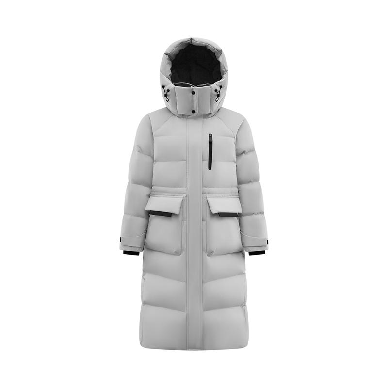 Aolaiyi Snow Armor Series 2025 Women's Long Hooded Duck Down Jacket