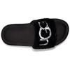 UGG Laton Fur Slide Black Slippers Women's 1111236-BLK