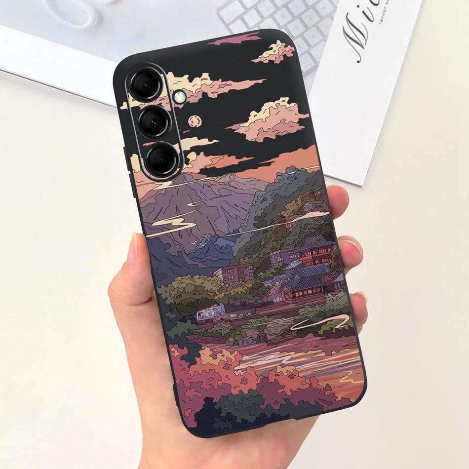 For Samsung Galaxy A25 5G Phone Case Samsung A25 2023 SM-A25B Fashion Moon Design Soft Silicon Back Cover
