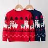 New Children's Christmas Sweater Collection: Girls' and Boys' Autumn/Winter Cartoon Pullover Knitwear