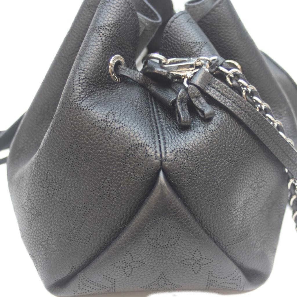 Louis Vuitton 20 Years M57070 Black Mahina Bella Shoulder Bag MahinaUsed