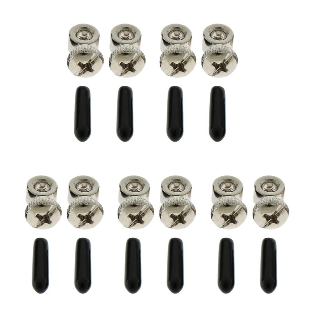 25 Pair Cable Screw End Cap Cover Hardware for Skipping Rope