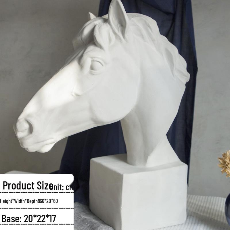 Plaster Cast Geometric Sculpture Set for Art and Photography