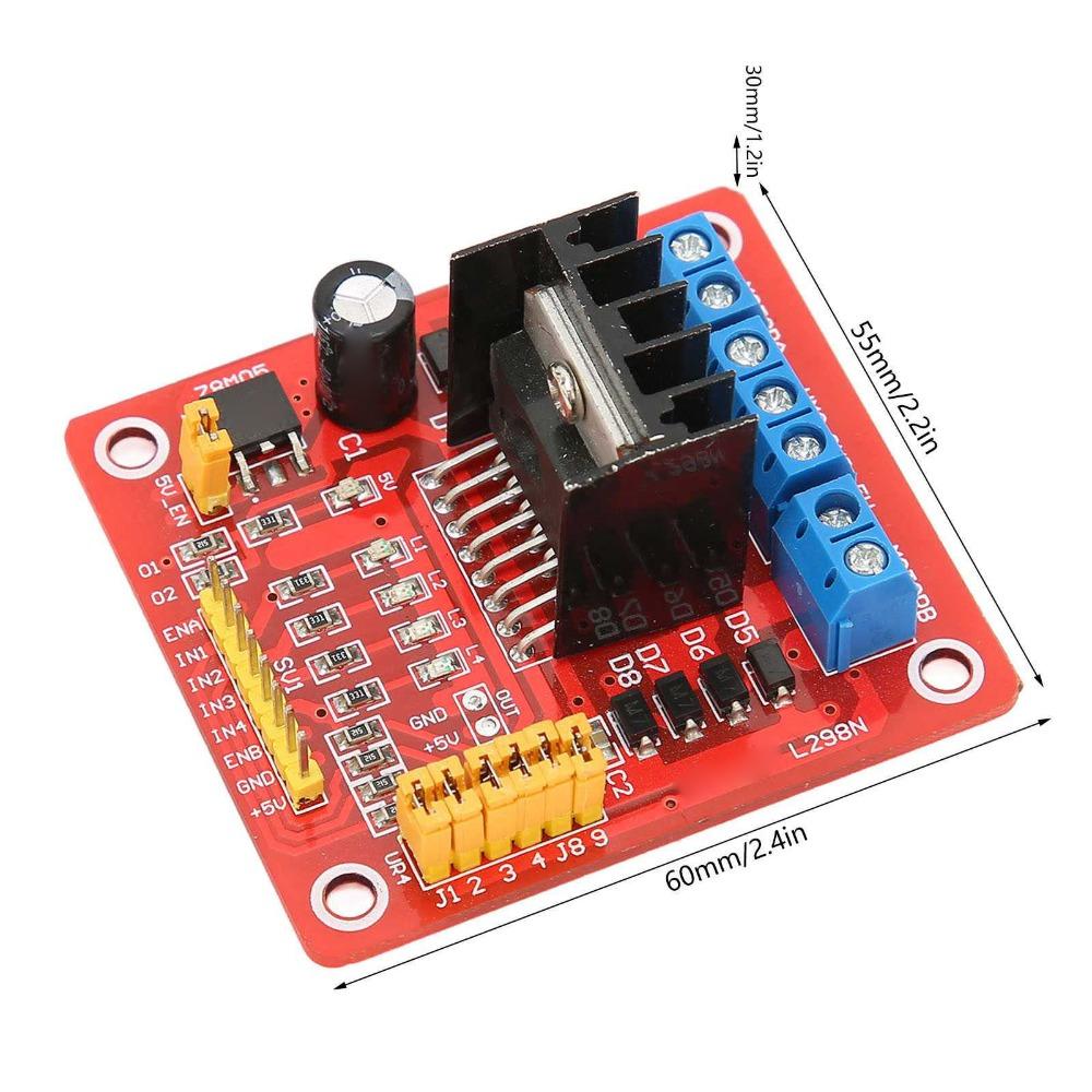 L298N Stepper Motor Driver Module Dual H Bridge 5V-35V Dual H Bridge Motor Driver Compact Size Easy To Install