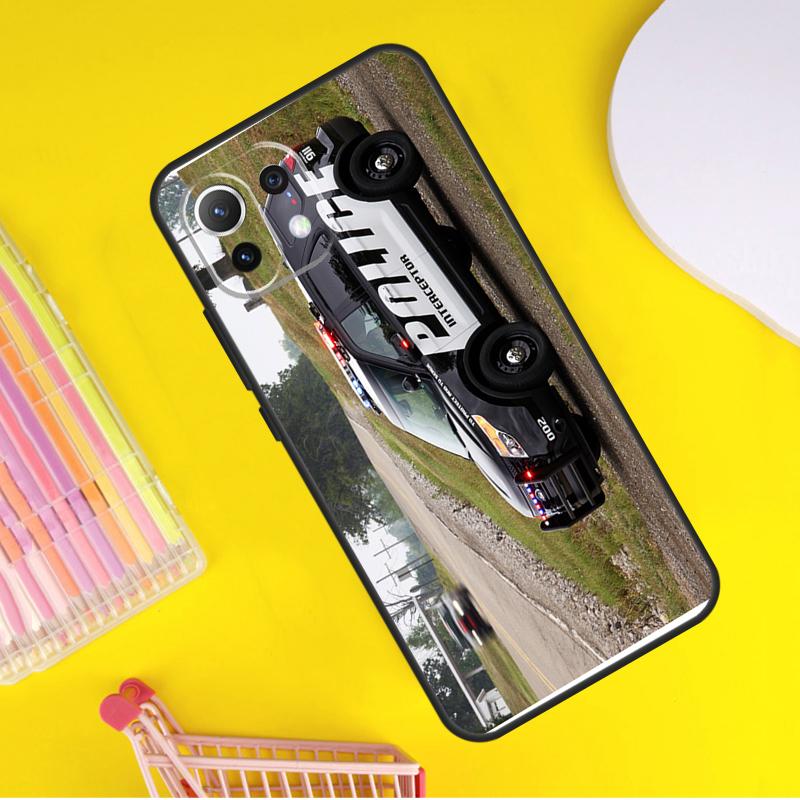 police car Cover For Xiaomi 13 14 Ultra 11T 12T 13T 14T Pro POCO X7 Pro X3 X5 F3 F5 F6 M6 X6 Pro Case
