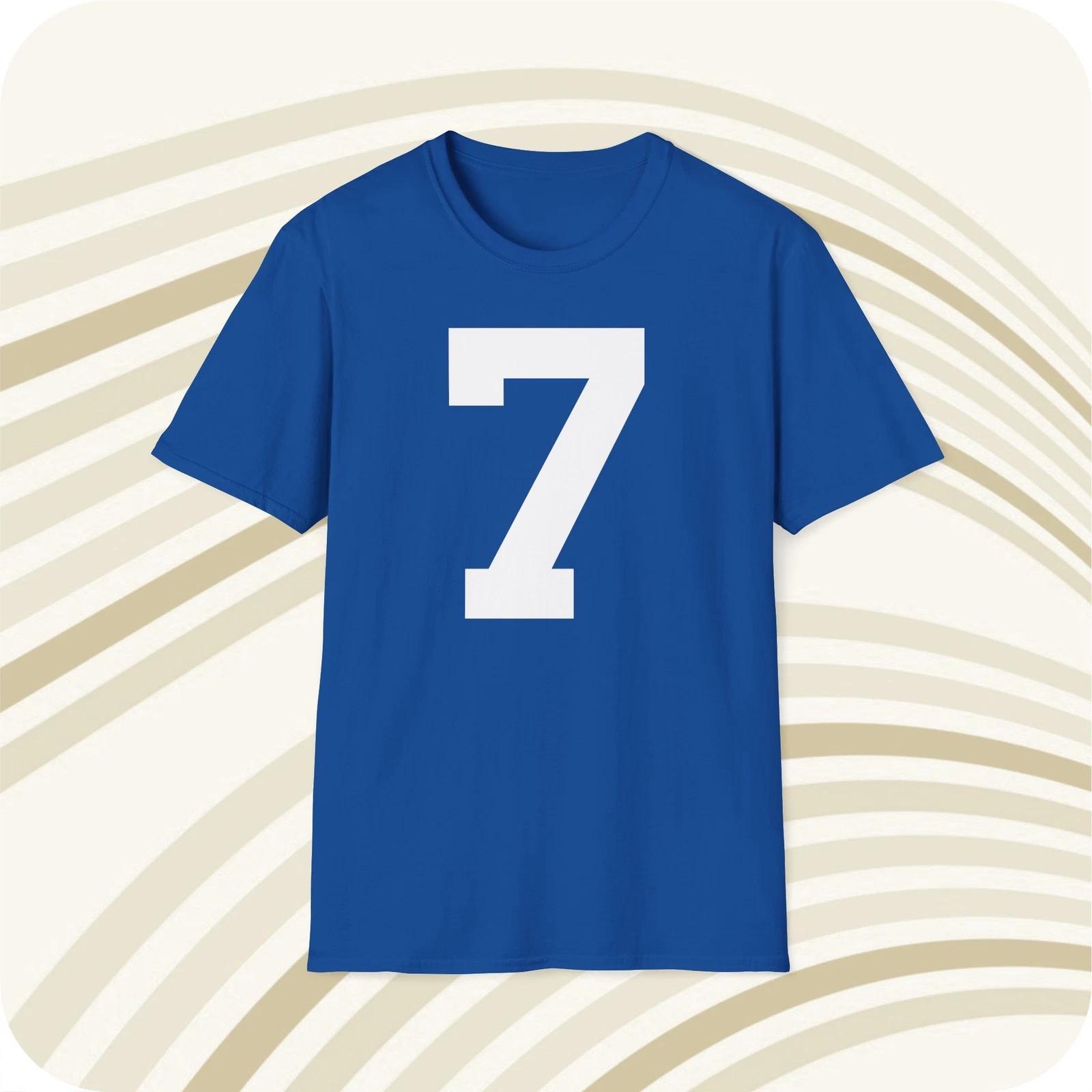 Bert Jones Baltimore Colts #7 NFL Jersey T shirt - Front & Back Print M
