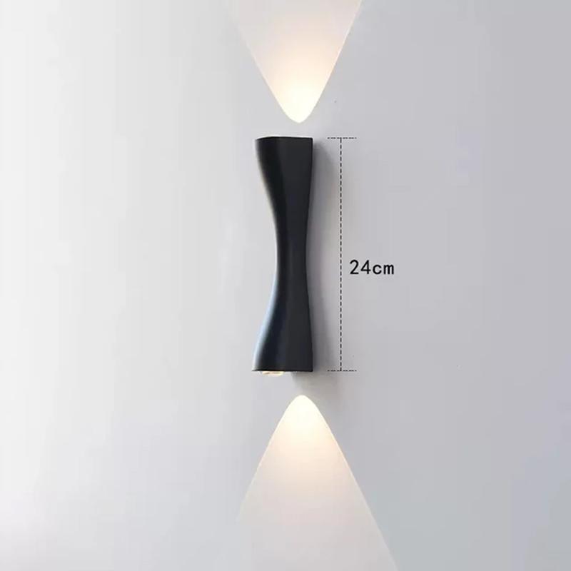 

Светодиодный настенный светильник для внутреннего и наружного использования, прикроватная лампа для спальни, настенное украшение для гостиной, бра, коридора, ресторана, ванной комнаты, настенные светильники чёрный