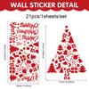 Christmas Decorations, Letters, Christmas Trees, Living Room Walls, Home Stickers, Self-adhesive Holiday Atmosphere, Window Stickers