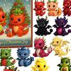Christmas Fruit Dragon Advent Calendar 24 Days Dragon Collectible Ornament Xmas Countdown Calendar Box Holiday Party Gift