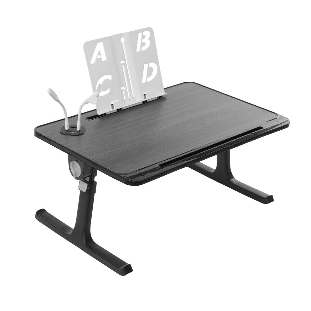 Black Bed Laptop Table, Multi-purpose Lapdesk, Folable Bed Laptop Table Flexible Adjustment For Dormitories, Bedrooms, Beds