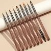 Multipurpose Nail Brush Kit 9Pcs Salon Quality Tools With Soft Nylon Hairs Comfortable Grip for Precise Nail Design