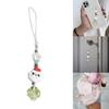 Colorful Phone Lanyard Wrist Strap Christmas Theme Phone Chain DIY Handmade Keychains Backpack Phone Camera Jewelry