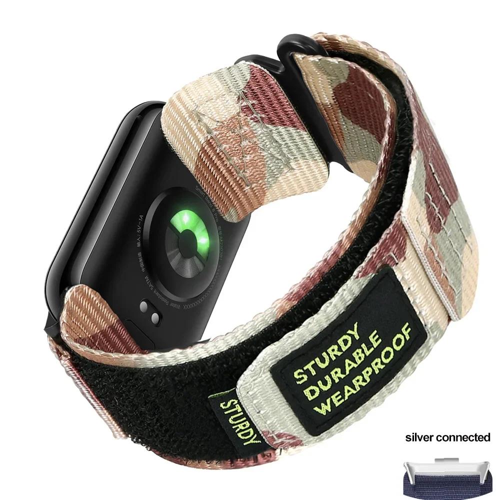 Nylon Loop Strap For Redmi Watch 5 4 Sport Bracelet Interchangeable Wristband For Xiaomi Mi Band 9/8 Pro Adjustable Watch Strap