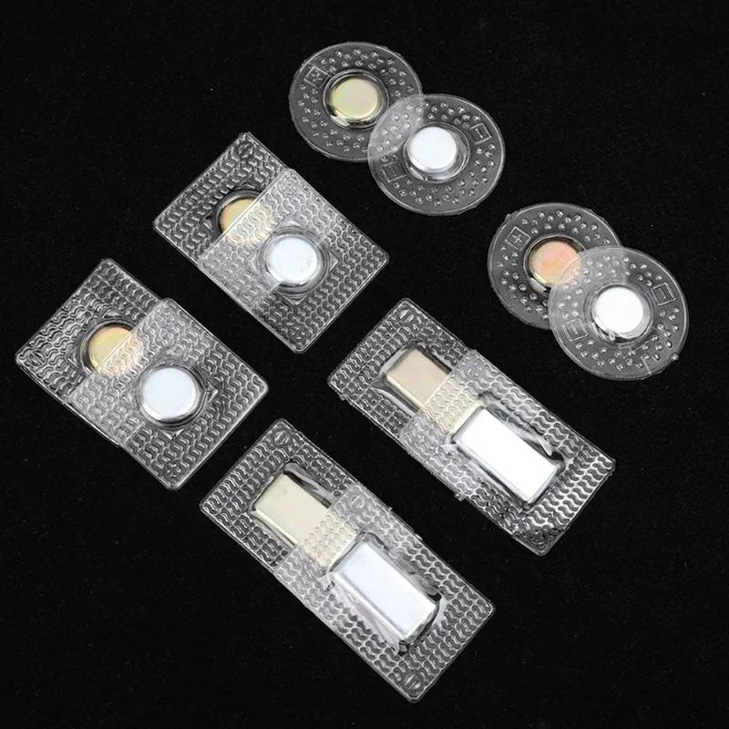 20sets Magnetic Buckles Suction Cup Type Invisible Magnetic Button Clothing Leather Bag Hand Sewn Magnetic Concealed Buckles