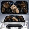 The Cat Broke the Window Sun Visor Foldable Aluminum Foil Car Windshield Sun Shade - UV Protection & Heat Insulation Visor