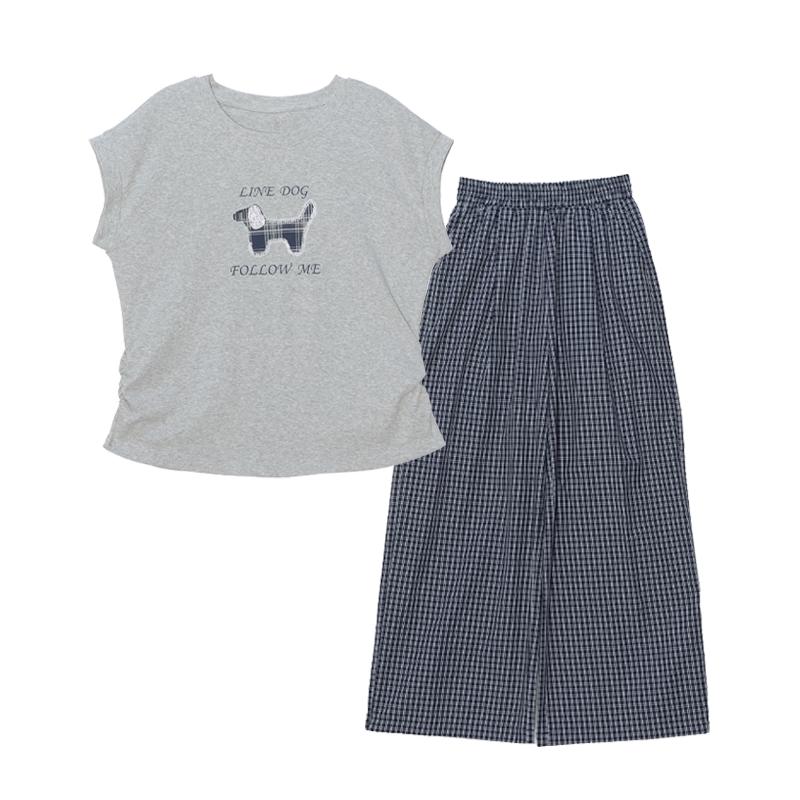 Girls Summer Plaid Two-Piece Set 160