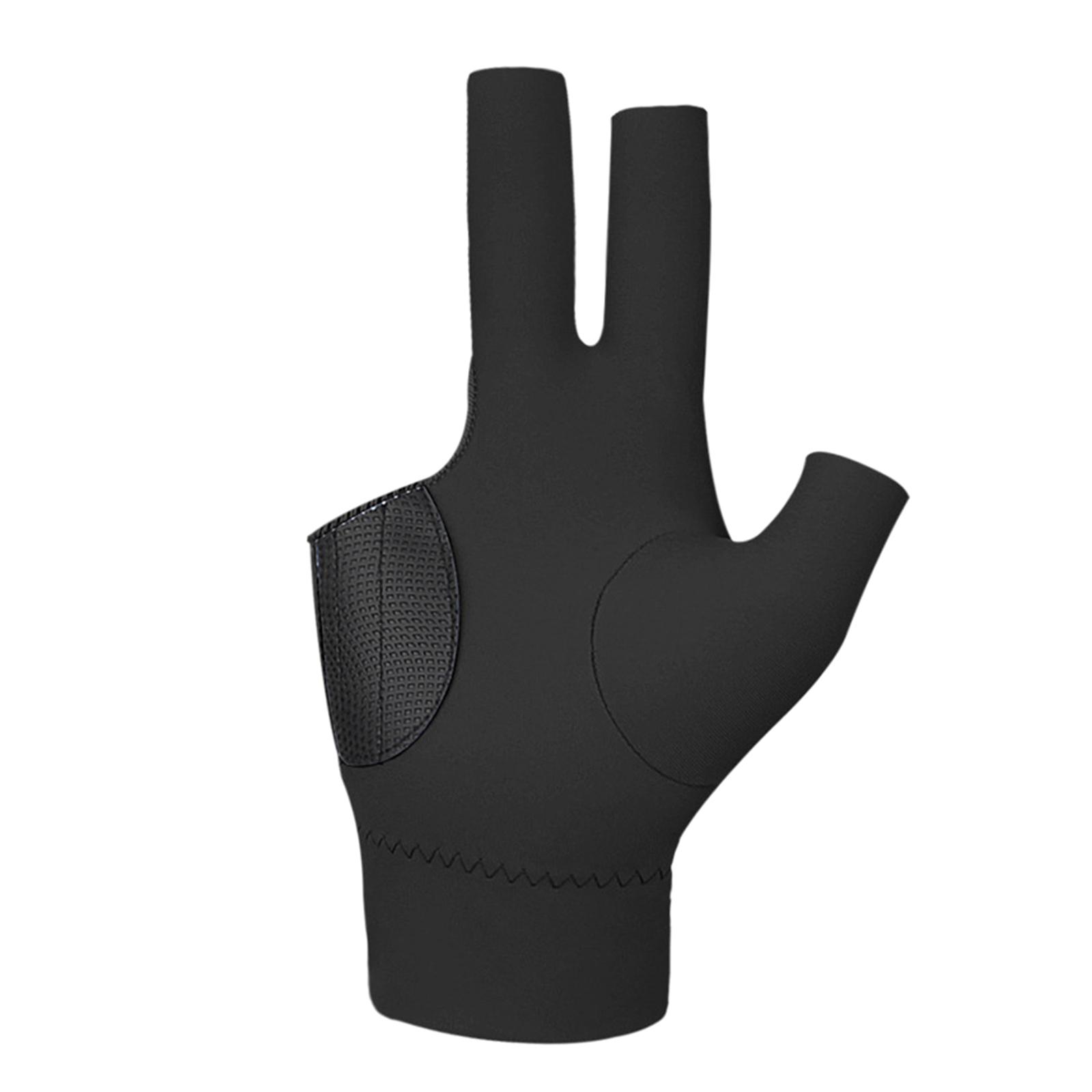 

Universal Snooker Cue Sport Glove Antiskid Breathable Elastic Billiard Glove 3 Finger Show Glove Gift for Women and Man 4