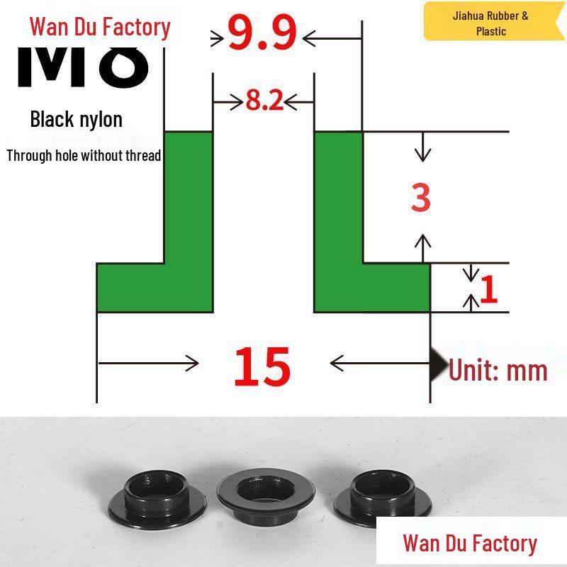 T-Shaped Nylon Insulating Bushing Spacer for M3-M35 Threads
