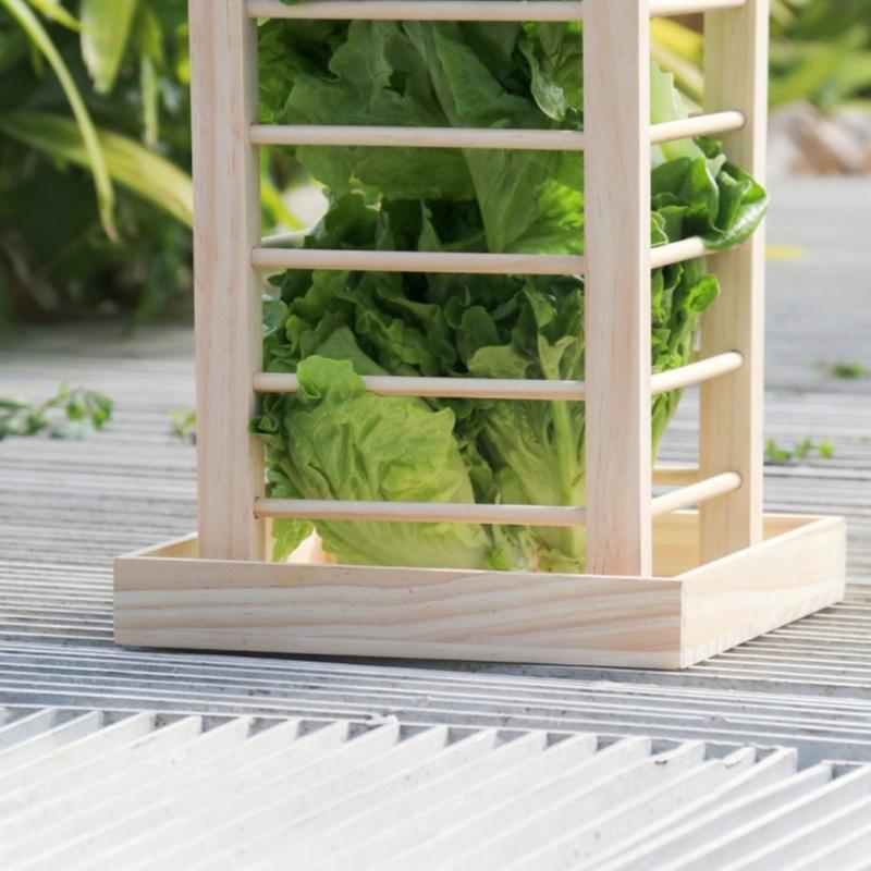 Versatility Wood Rabbit Feeder Practical Rabbit Hay Rack for Rabbit Owners Seeking Efficient Meal Solution Long Lasting