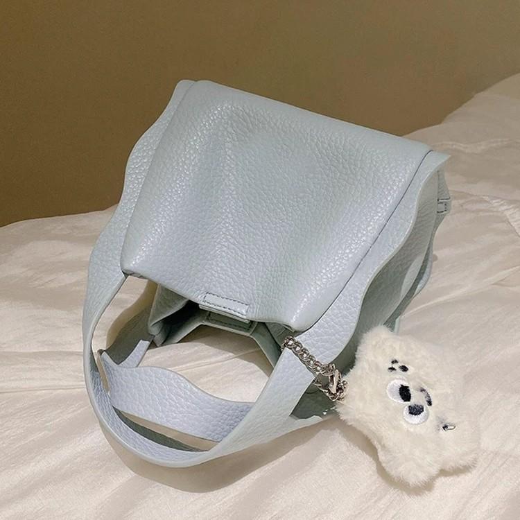 Spring fashion blue portable vegetable basket bag women's new niche small bag versatile messenger bag