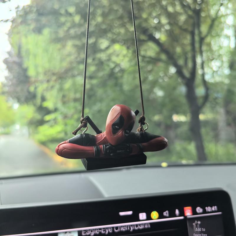 Cross-Border Car Pendant: New Deadpool Rearview Mirror Ornament
