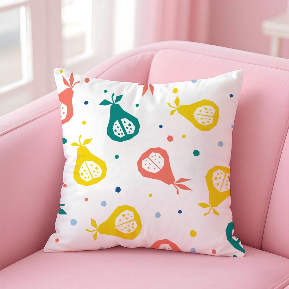 Nordic Simple Floral Polka Dot Plants Art Cushion Cover Pillowcase Short Plush Invisible zipper Room Sofa Cushion Cover