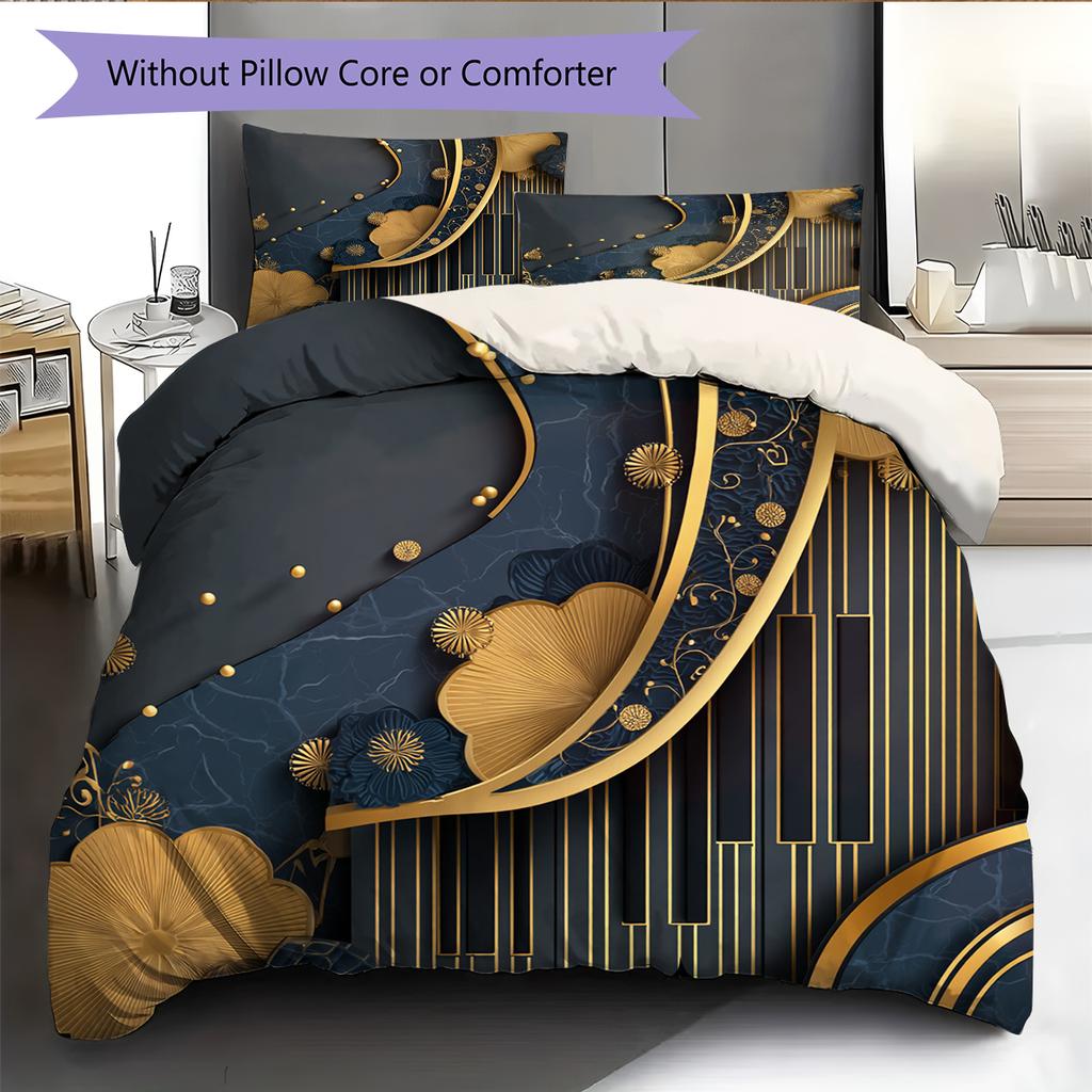 Cartoon Pattern Bedding Quilt Set Quilt Cover Pillowcase Home Decoration Birthday Gift (1 * duvet cover + 2 * pillowcase, without core)