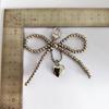 Elegant Bowknot Beaded Keychain Charm Fashionable Keyring Charm Beaded Charm Pendant Handbag Charm Suitable for Women