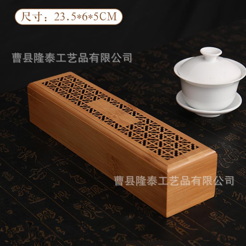 Bamboo Incense Burner Two Layers Home Studio Incense Storage Box Burner